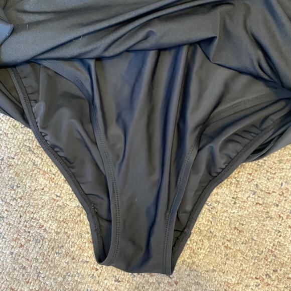Shore Shapes Swimdress 14 Black OnePrice Swimsuit Modest Build In Bra Adjustable - Picture 8 of 11